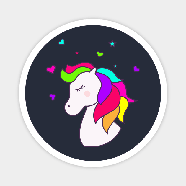 Unicorn Baby Magnet by Claudiaco